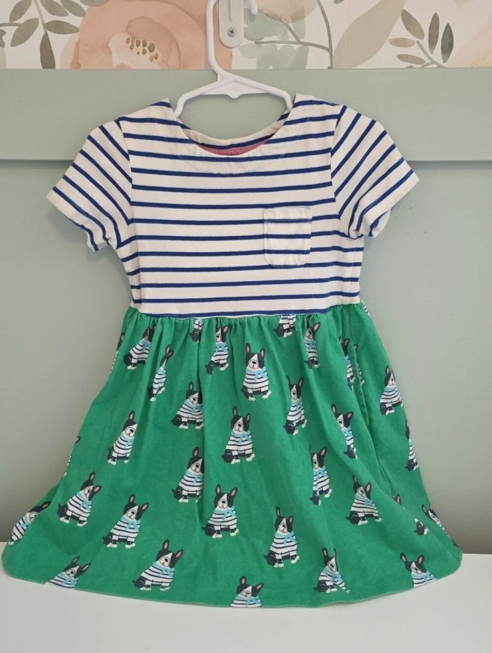Mini Boden 4/5 French Bulldog Dog Dress 4t 5t